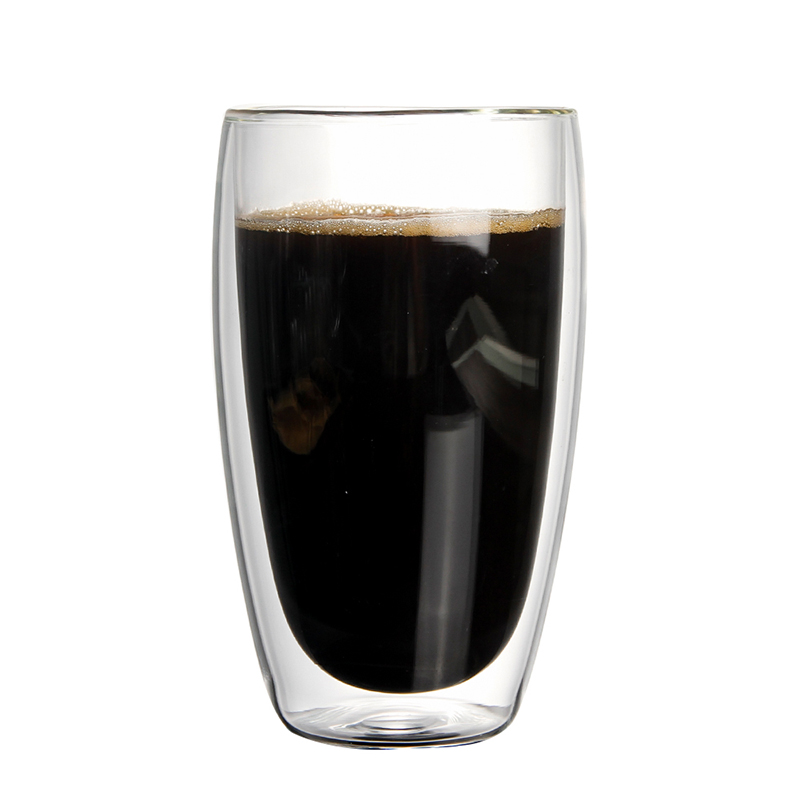 Alibaba hot groothandel groothandel hoge kwaliteit goedkoopste prijs hittebestendige melk mok dubbelwandige koffie glas met handvat 200 ml