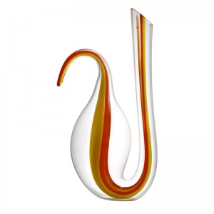 Sanzo nieuwe producten handgeblazen Loodvrije kristallen rode wijn karaf ronde glazen karaf voor cadeau