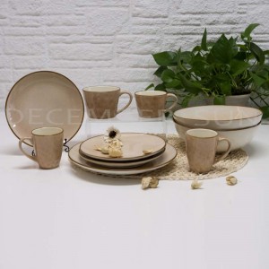 Keramische eenvoudige dinerset