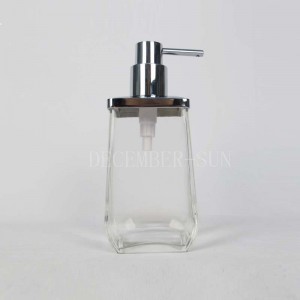 Set met helderglazen badkameraccessoires