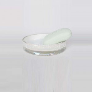 Vierkant wit met goudkleurige glazen badkameraccessoires met tandenborstelhouder