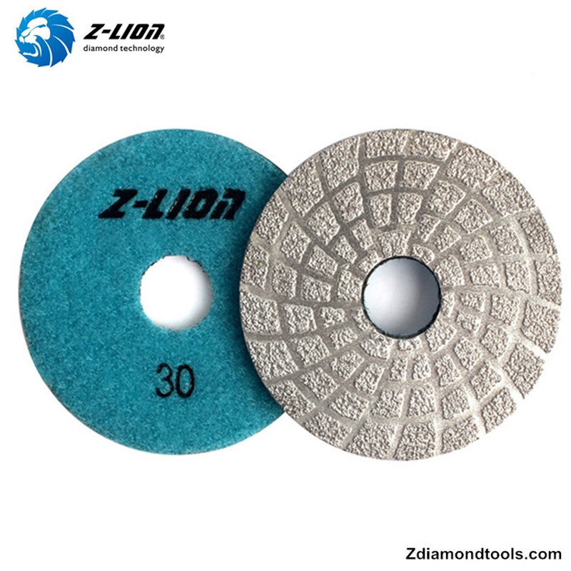 ZL-QH17 4 inch vacuümgesoldeerde diamantgereedschapkussentjes voor steen