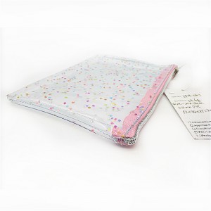 PVC cosmetische buidel met glitter paillette
