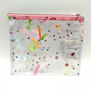 PVC glitter cosmetische buidel