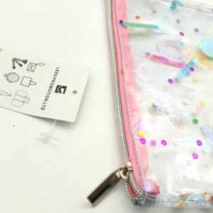 PVC glitter cosmetische buidel