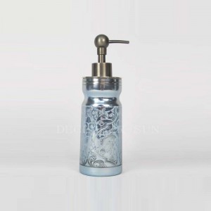 Badkameraccessoires met ronde lasergesneden glazen patronen