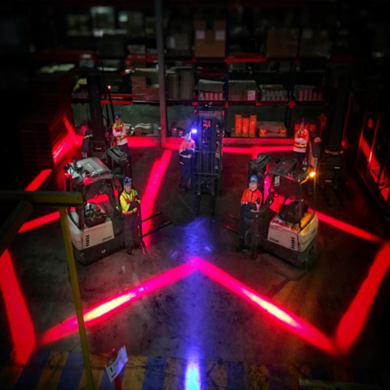 Stapelaar LED Veiligheidslicht Blauw / Rode kleur
