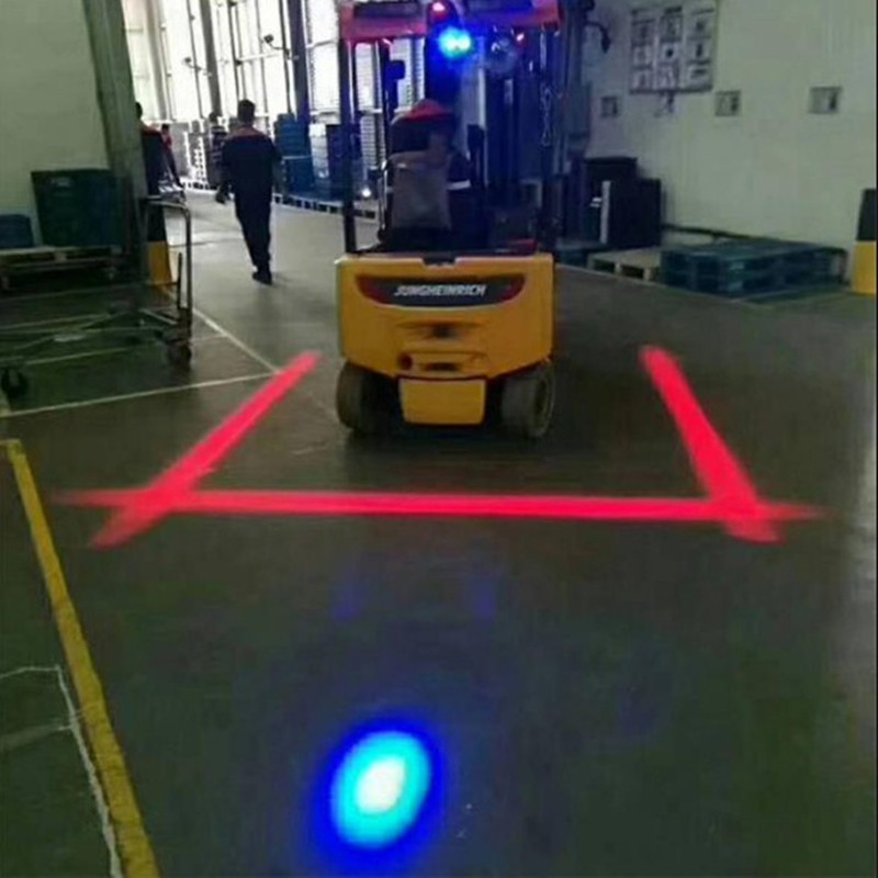 E; ectric Stacker Waarschuwing Rood Zone Veiligheidslicht