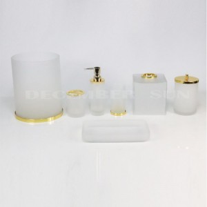 Glazen badkamer accessoires sets