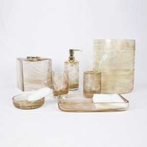 Glazen badkamer accessoires sets