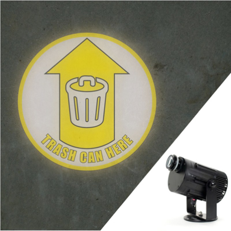 Aangepast waarschuwingsbord Gobo-projectorlicht voor magazijnveiligheid met handmatige zoom