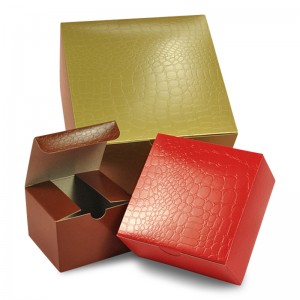 Gekleurde Alligator Tuck Top Box met reliëf