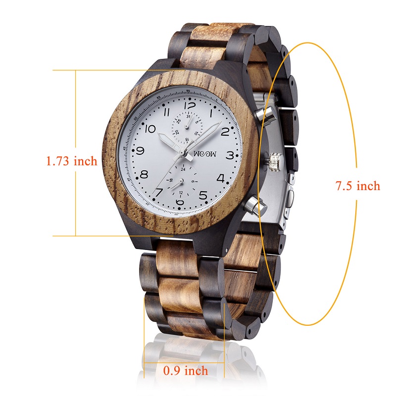 100% natuurlijk handgemaakt speciaal houten horloge