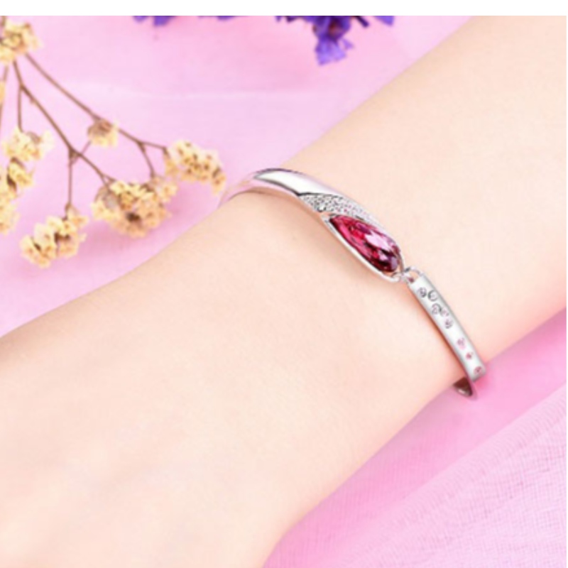 Sterling zilver 925 zodiac saffier zirconia edelsteen dames armband 101