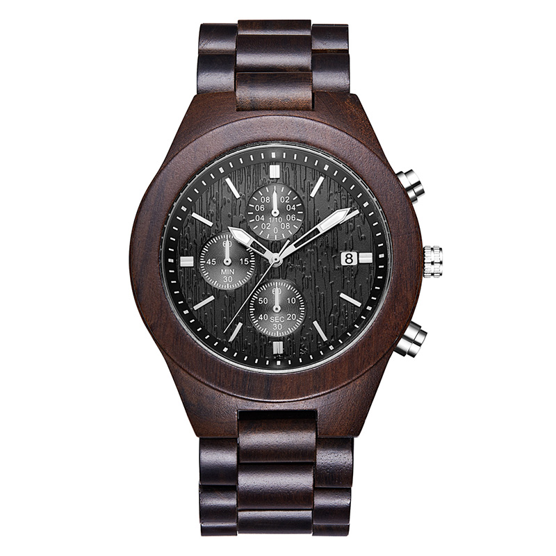 Gepersonaliseerd aangepast houten horloge met foto of bericht dubbelzijdige gravure voor gepersonaliseerd geschenk