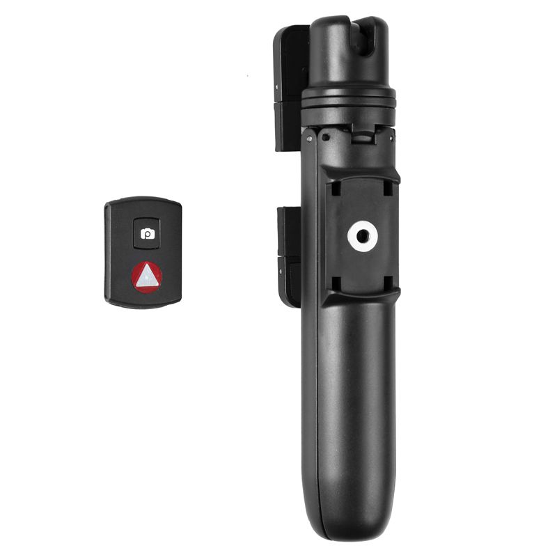 KINGJOY Mini-Selfie Stick met 5 secties met opvouwbare poot om naar statief te schakelen met Bluetooth-bediening