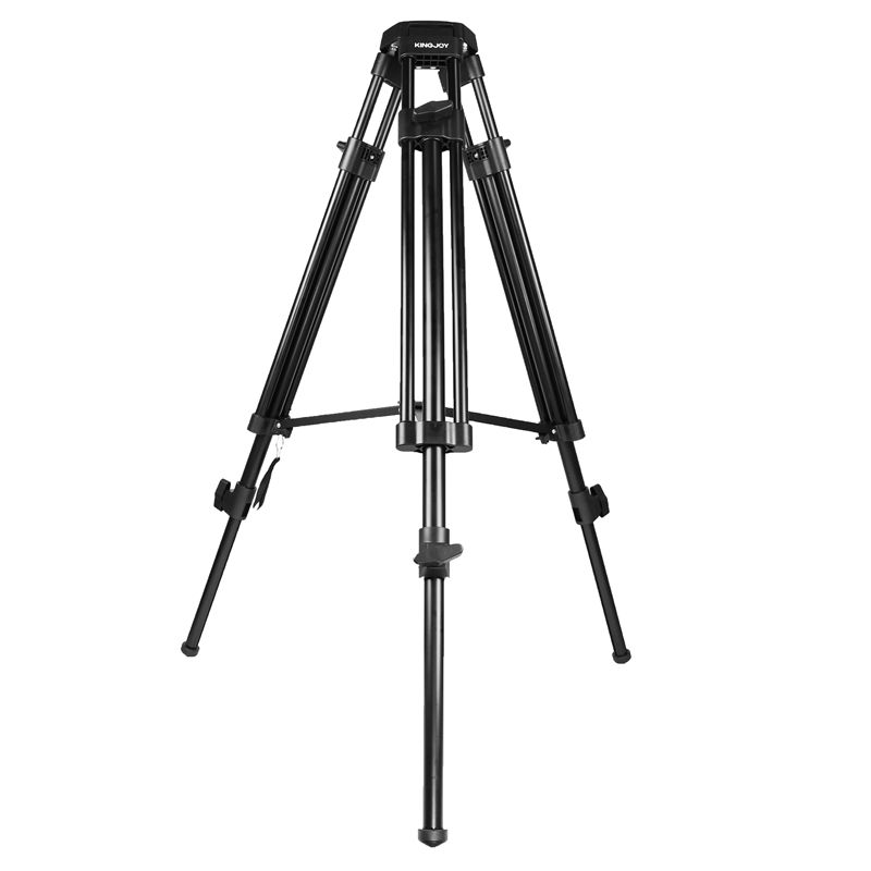 KINGJOY VT-2500 Professionele 3-delige Mg-Al aluminium video-fotostatiefkit voor camcorder