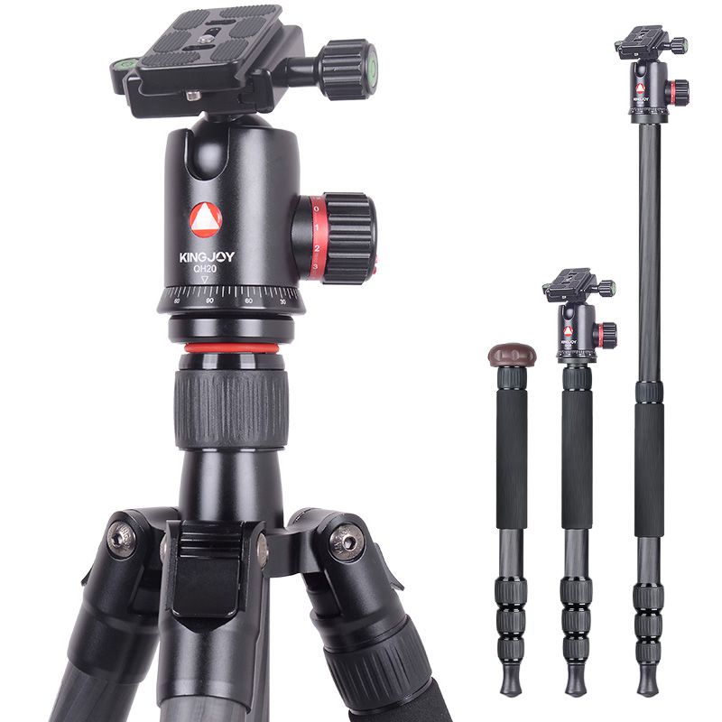 Kingjoy K2208 Travel Series Carbon Statief met QH20 balhoofd