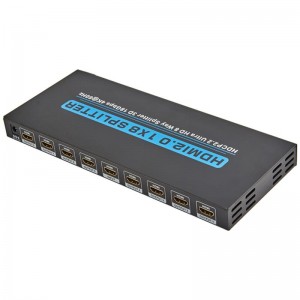 V2.0 HDMI 1x8 Splitter Ondersteuning 3D Ultra HD 4Kx2K @ 60Hz HDCP2.2