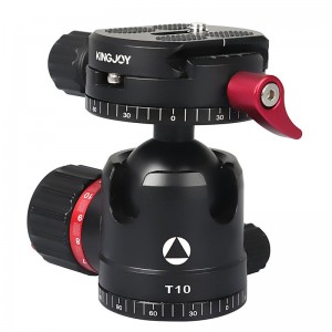 Kingjoy T10 balhoofd met laag profiel en panoramische snelkoppelingsplaat