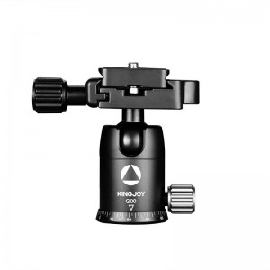 KINGJOY G00 nieuw ontwerp 360 graden rotatie kogelkop met arca swiss quick release plaat