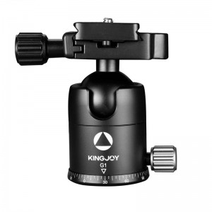 KINGJOY Lichtgewicht aluminium statiefkop voor digitale spiegelreflexcamera's