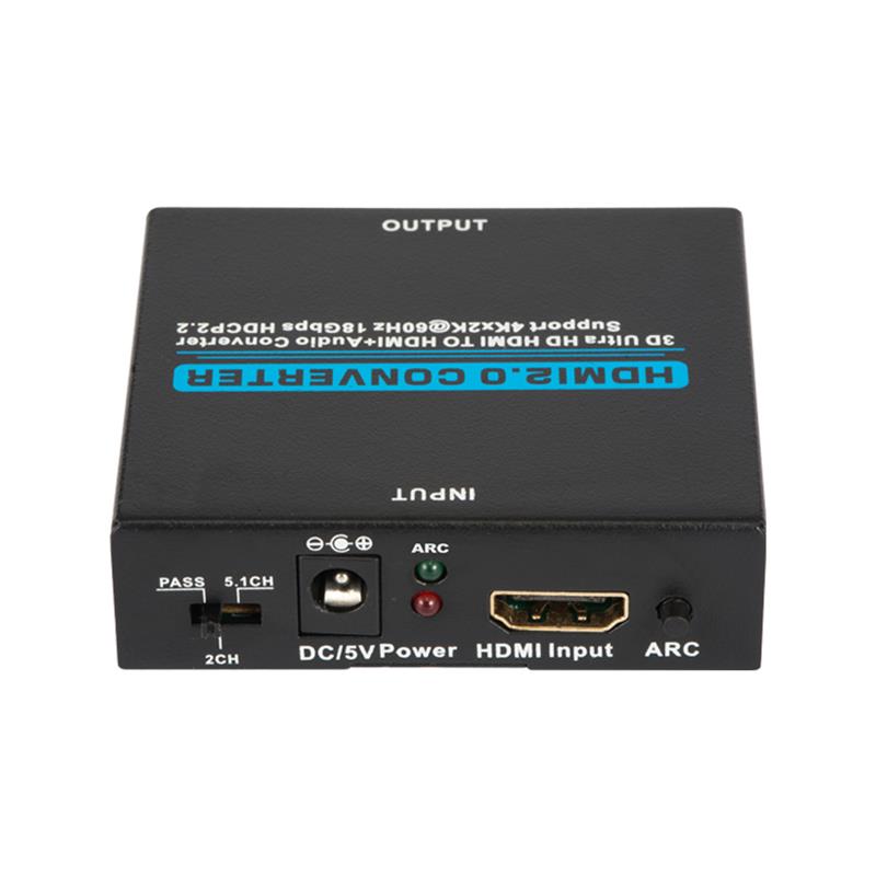 V2.0 HDMI Audio Extractor HDMI naar HDMI + Audio converter Ondersteuning 3D Ultra HD 4Kx2K @ 60Hz HDCP 2.2 18 Gbps