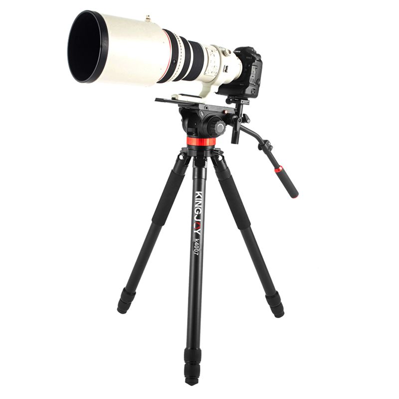 Kingjoy professioneel gecombineerd zwaar video-statief K4007 voor fotoapparatuur