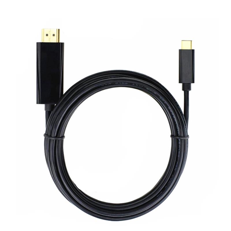 USB C naar HDMI-kabel 6ft (4K @ 60Hz), USB Type C naar HDMI-kabel [compatibel met Thunderbolt 3] voor MacBook Pro 16 '' 2019/2018/2017, MacBook Air / iPad Pro 2019/2018, Surface Book 2, Samsung S10 , en meer