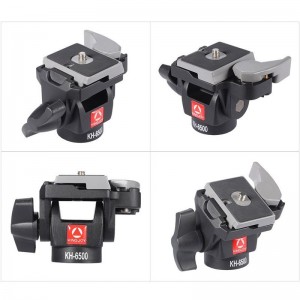 Kingjoy Professional Wearable 2-weg Pan Tilt Aluminium Swivel Camera Fotokop KH-6500