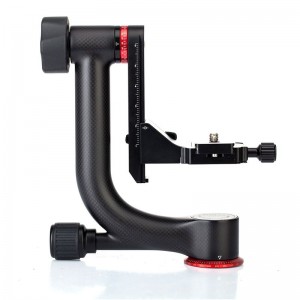 KINGJOY Heavy-duty carbon statiefaccessoires Gimbalkop met Arca-Swiss snelwisselplaat tot 50 lbs \/ 20 kg