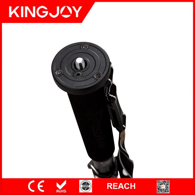 KINGJOY professionele aluminium camera monopod ook voor mobiel selfie stick en laptop licht