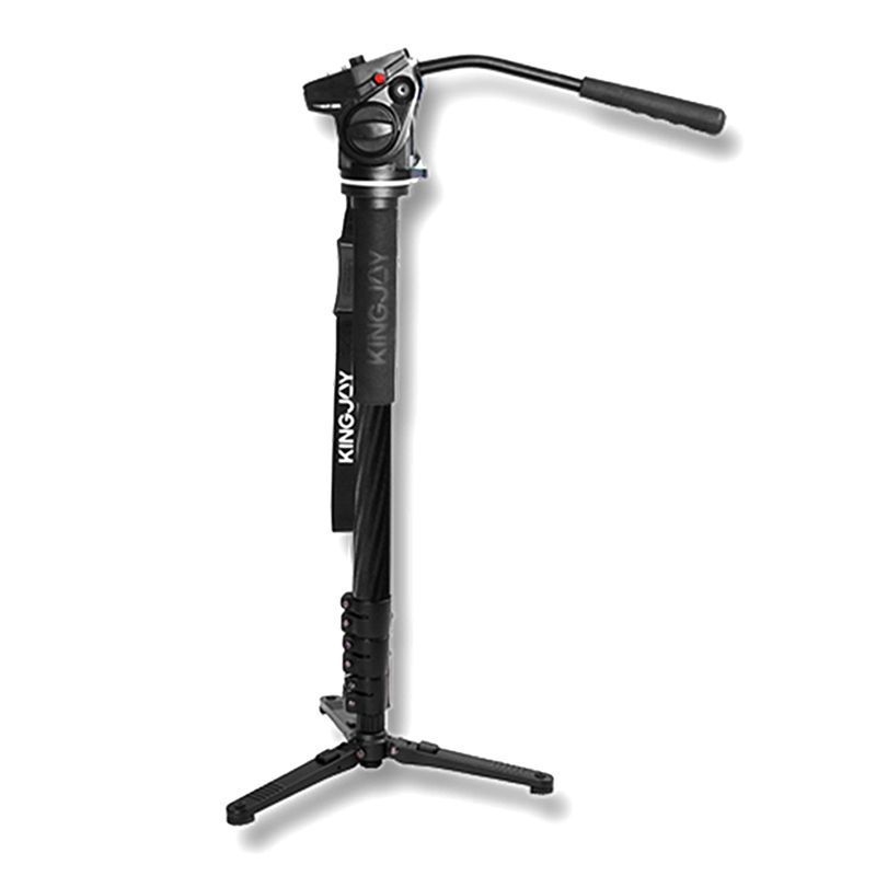 Kingjoy Factory Direct Selling Opvouwbare 4 secties Professionele en flexibele monopod met Pan-kop voor telescoop