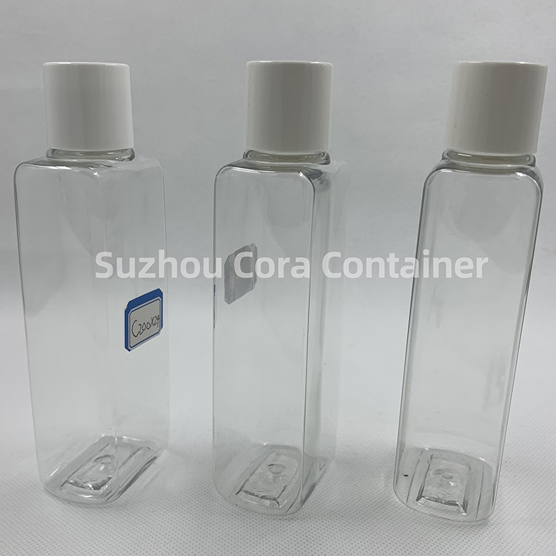 200ml Neck Size 24mm Pet Plastic Cosmetic Bottle met schroefdop