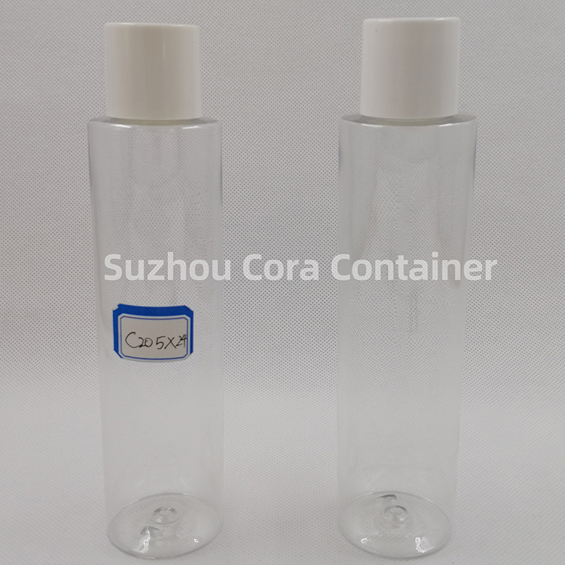 205ml Neck Size 24mm Pet Plastic Cosmetic Bottle met schroefdop