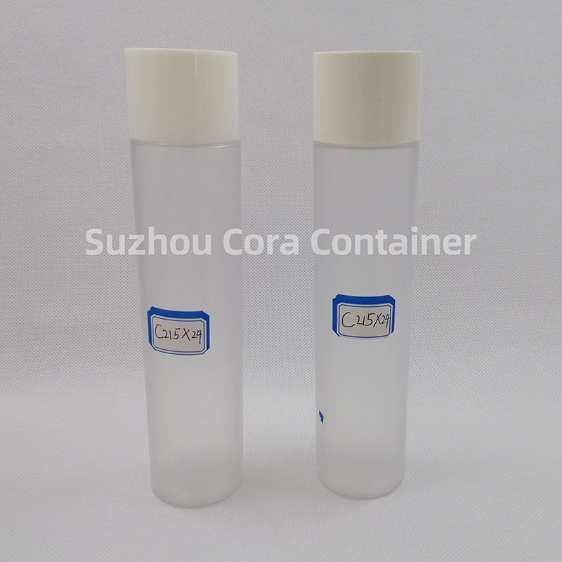 215ml Neck Size 24mm Pet Plastic Cosmetic Bottle met schroefdop