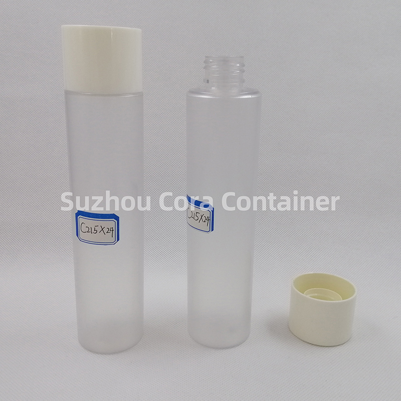 215ml Neck Size 24mm Pet Plastic Cosmetic Bottle met schroefdop