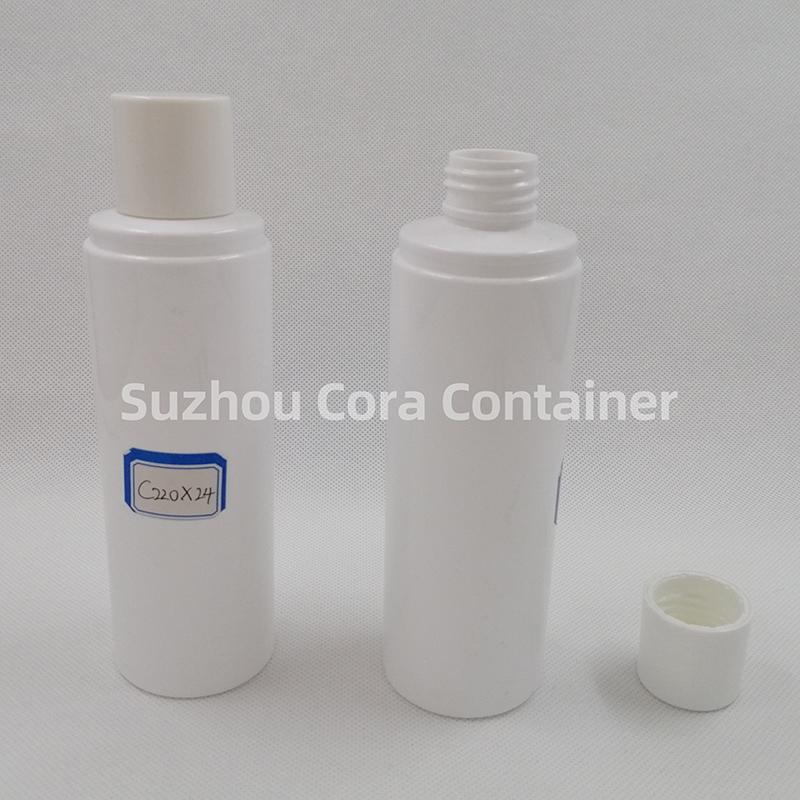 220ml Neck Size 24mm Pet Plastic Cosmetic Bottle met schroefdop