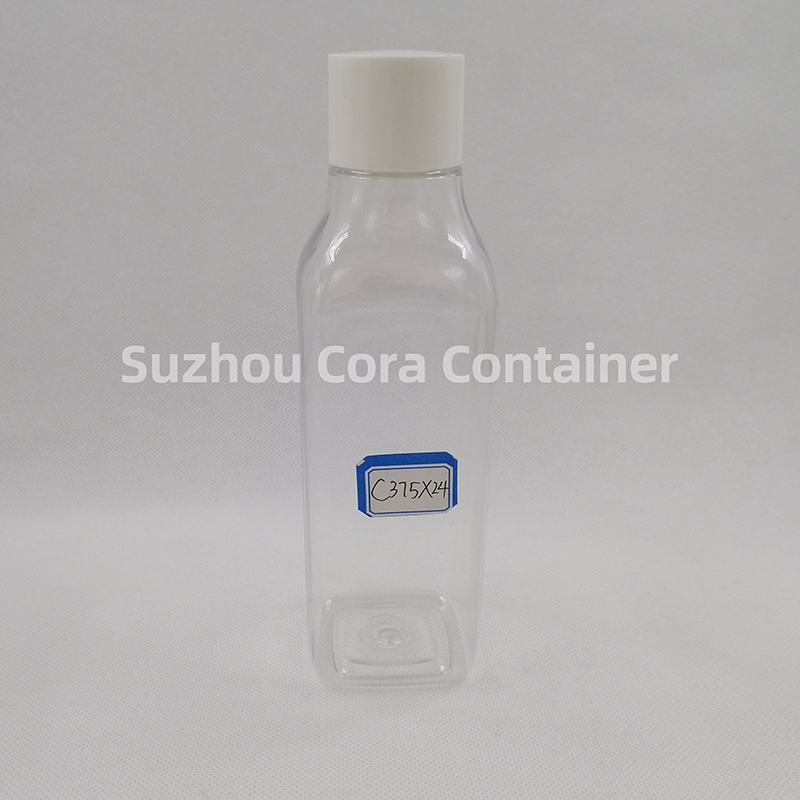 375ml Neck Size 24mm Pet Plastic Cosmetic Bottle met schroefdop