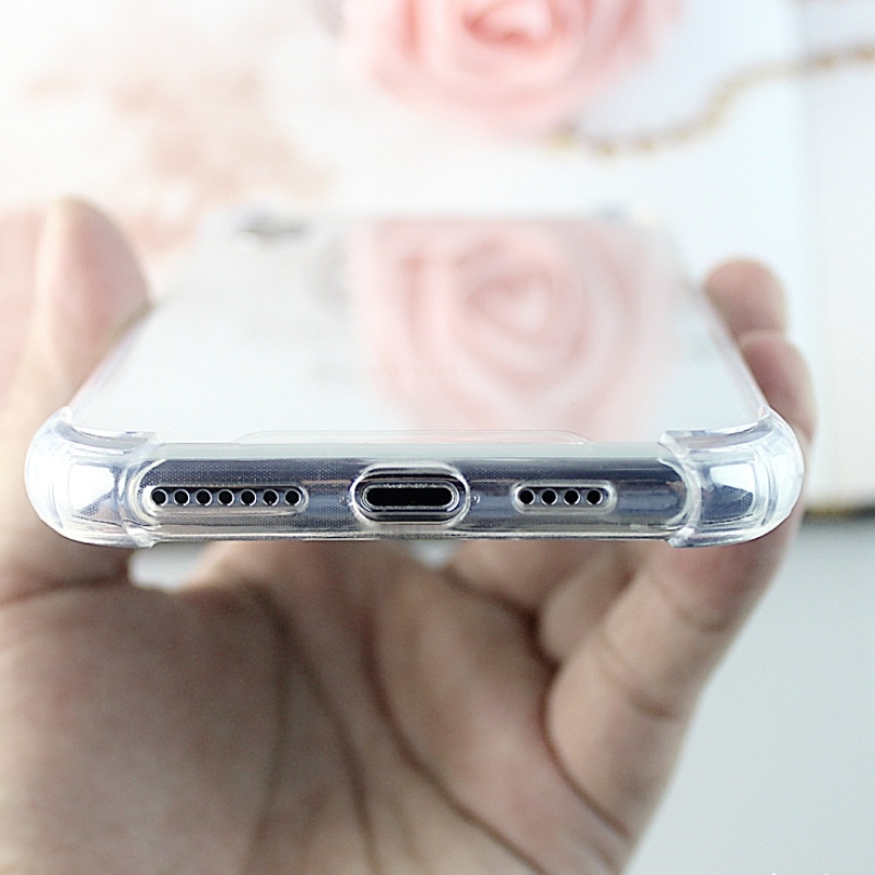 Zeer heldere TPU + pc iPhone XS Max telefoonhoes met anti-impact hoeken
