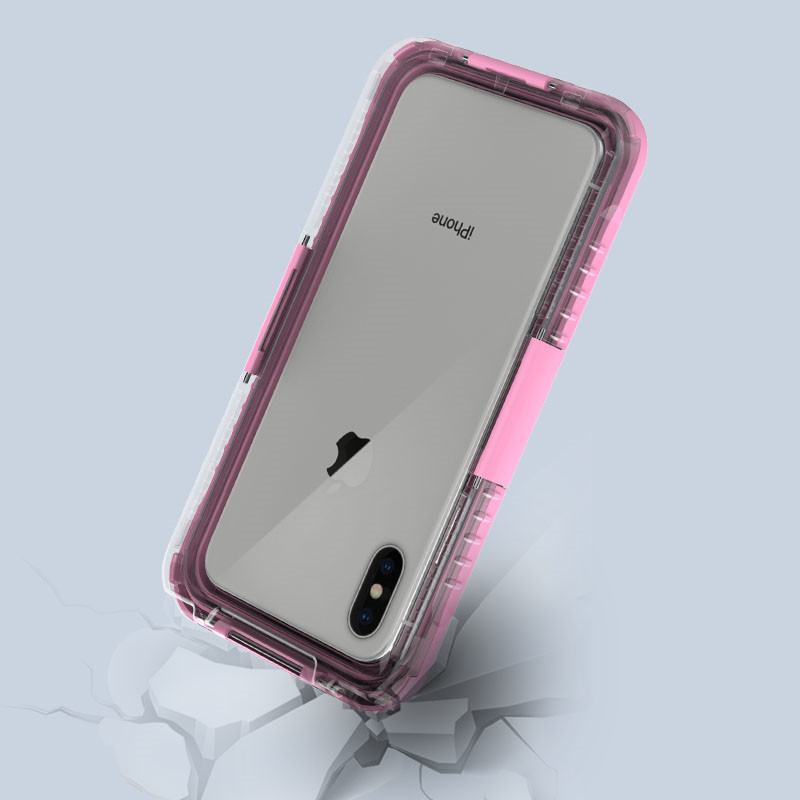 Goede waterdichte zaken droge zak voor iphone XS Max mobiele telefoon wterproof zak (Pink)