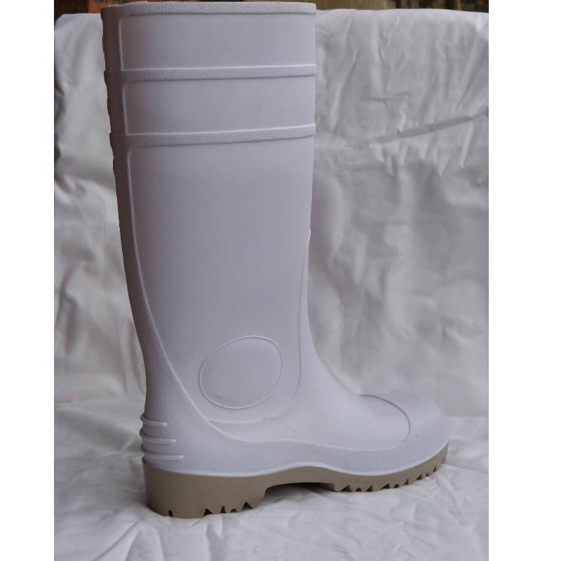 Witte kleuren PVC veiligheidsschoenen voor de levensmiddelenindustrie
