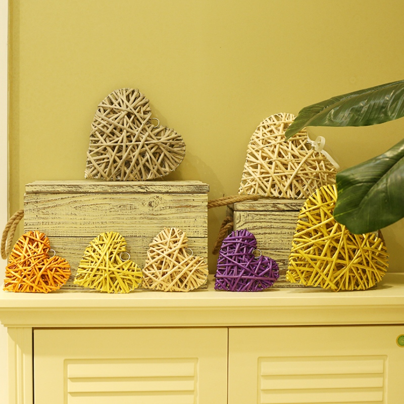 Mooie hartvorm Willow artistieke wanddecoratie voor bruiloften en andere festivals