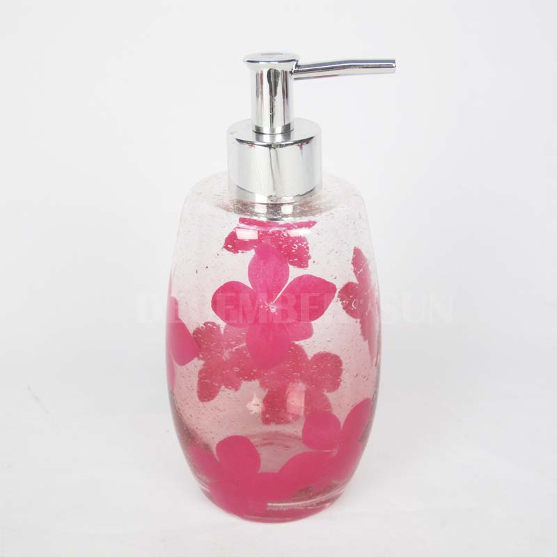 Set van 6 glazen badkameraccessoires