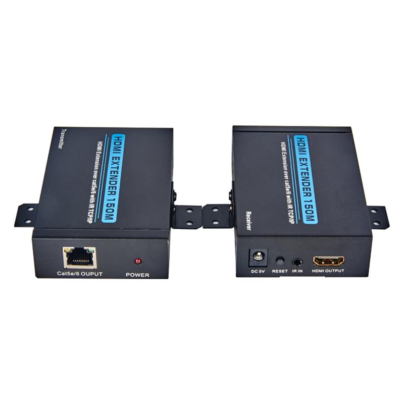 V1.3 HDMI-extender 150 m via enkele cat5e / 6-kabel Ondersteuning Full HD 1080P