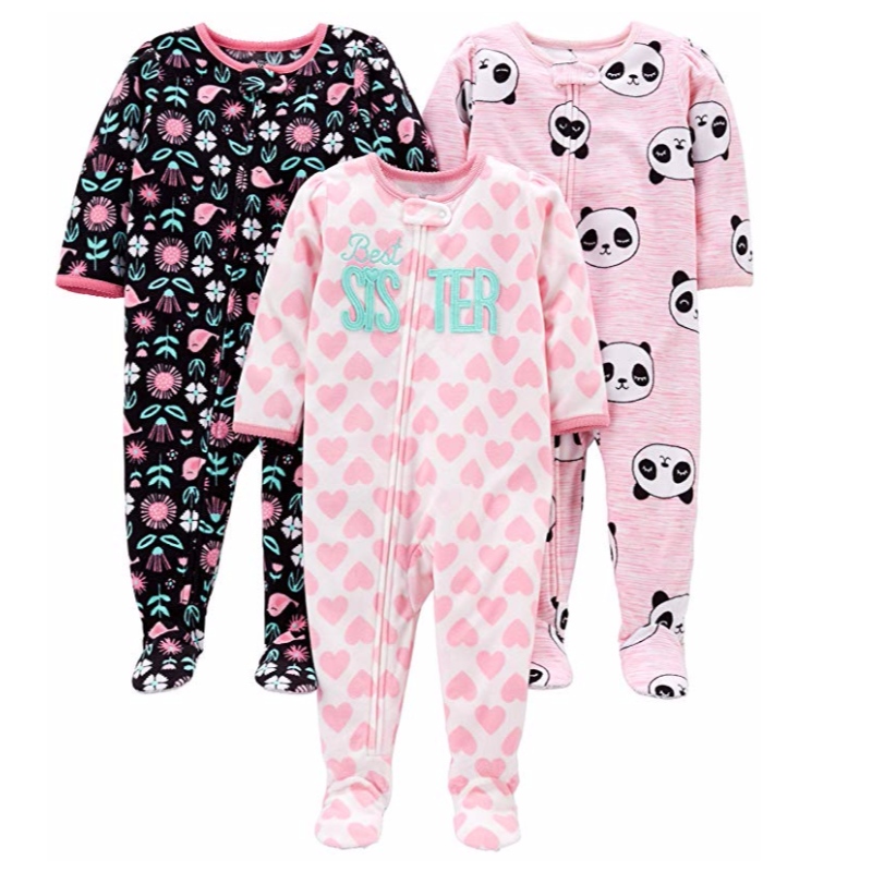 3-pack loszittende pyjama pyjama met nachtkleding voor baby's en peuters