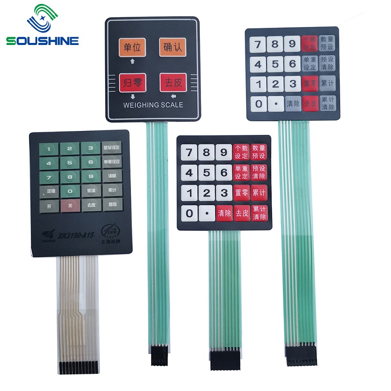 Custom 12 Key 4 x 3 Membraan Switch Keypad 4x3 Matrix toetsenbord voor DIY KIT