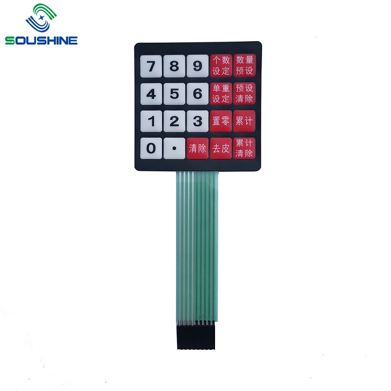 Custom 12 Key 4 x 3 Membraan Switch Keypad 4x3 Matrix toetsenbord voor DIY KIT