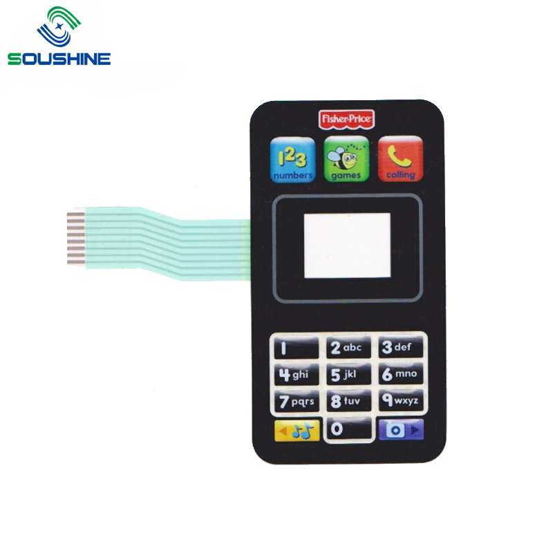 Aangepaste hoge druk 4 Color Touch Membrane switch voor brandstofkwaliteit Sensor