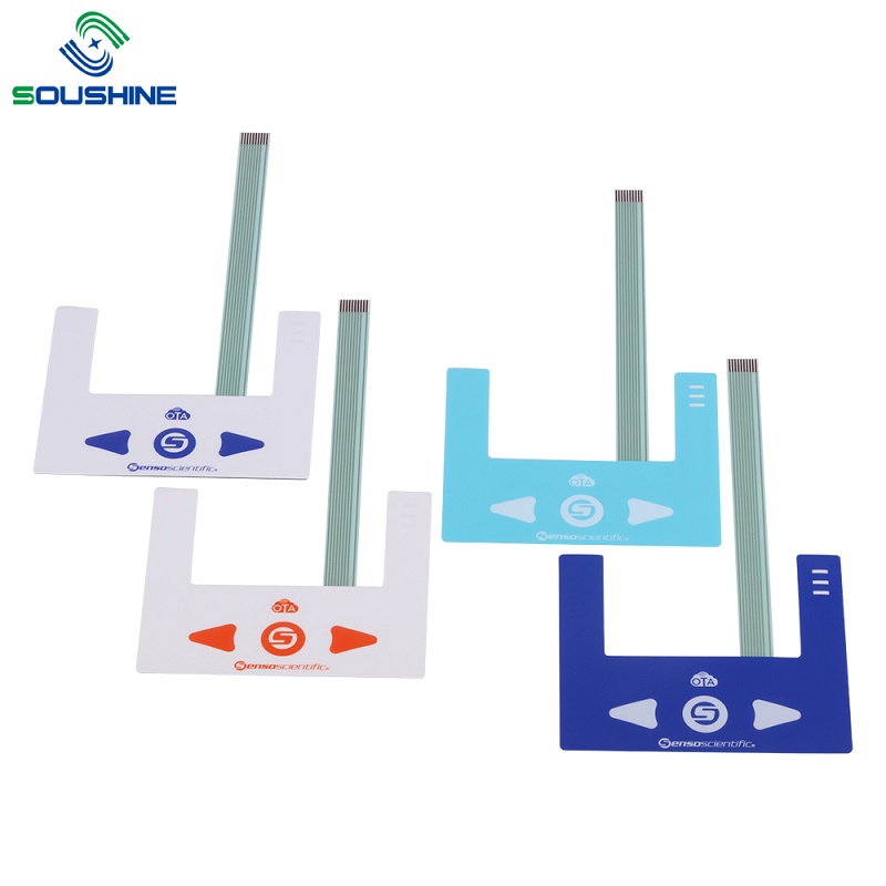 Aangepaste hoge druk 4 Color Touch Membrane switch voor brandstofkwaliteit Sensor